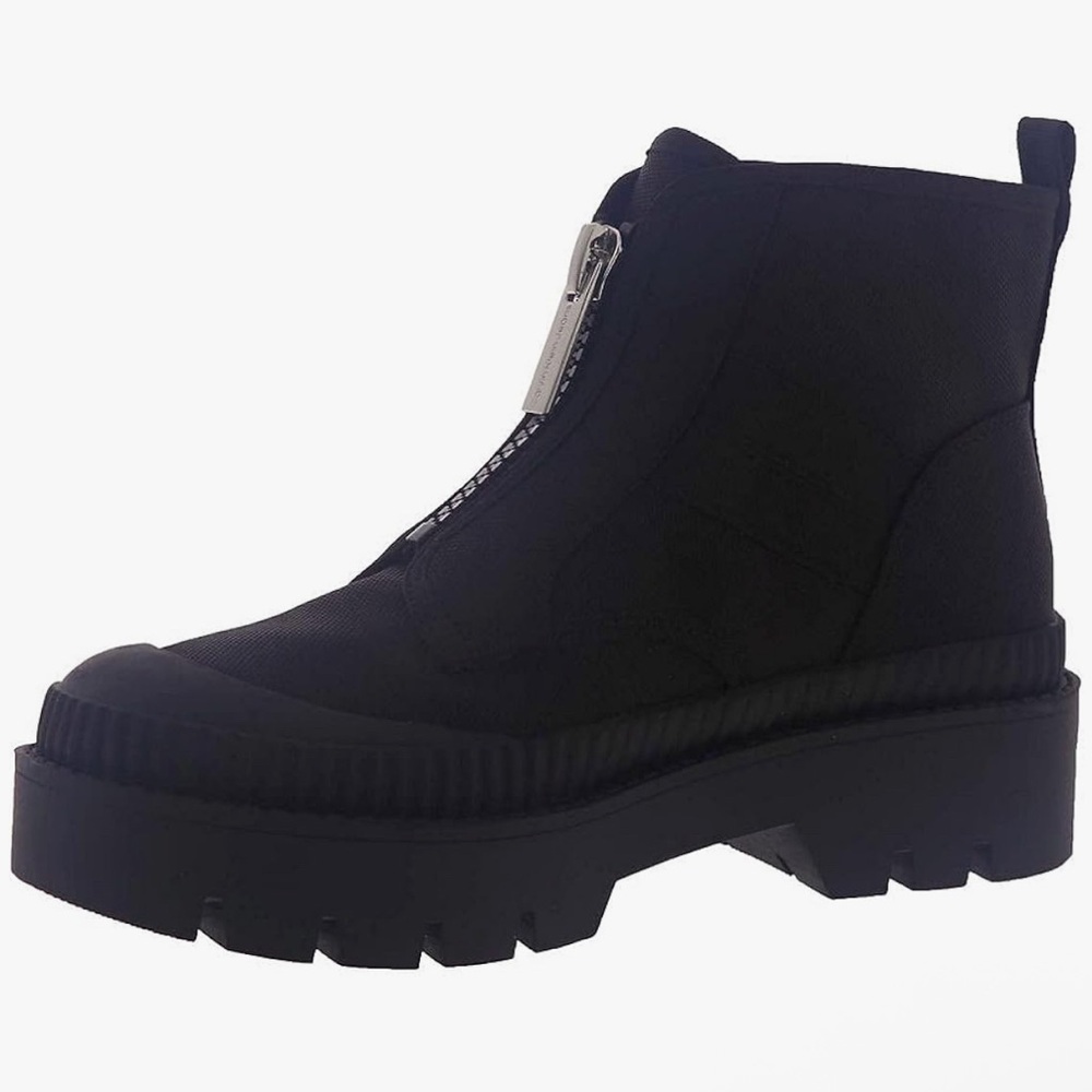 Calvin Klein Black Chunky Ankle Boots - Picture 2 of 6